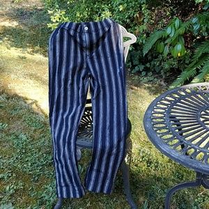 Brandy Melville Trendy Black/Grey Striped Pants